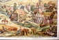 Mobile Preview: Vintage Wandkarte Mittelalterliches Bauernleben