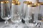 Preview: Vintage Glas Set vergoldet Florenz