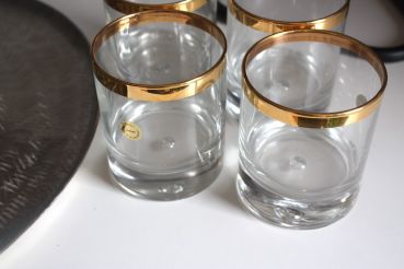 Vintage Gläser 4 Set Whiskey /Wasser