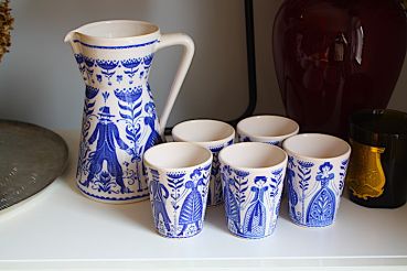 Vintage Keramik Krug & Becher