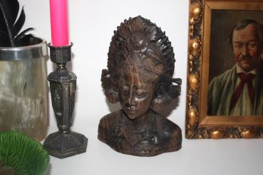 Skulptur Asien Büste Rana