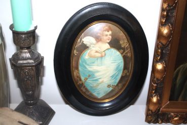 Vintage Bild Engel Herz antik