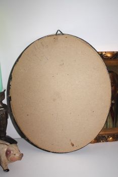 Antikes Bild Gründerzeit oval Dame