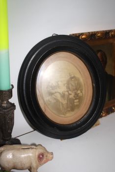 Vintage Gründerzeit Bild Familie antik