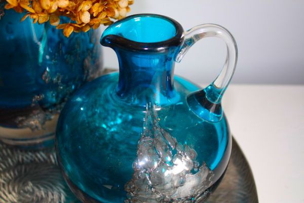 Vase Bubbles Schott-Zwiesel vintage blau