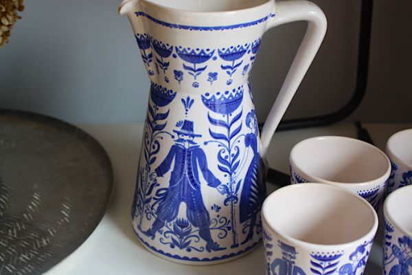 Vintage Keramik Krug & Becher