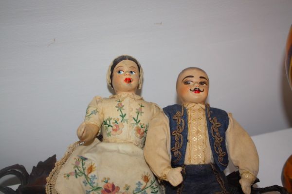 Vintage Puppenpaar Ungarn