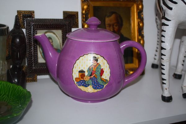 Antike Teekanne Asiatin Villeroy & Boch