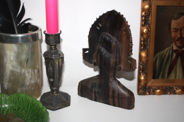 Skulptur Asien Büste Rana