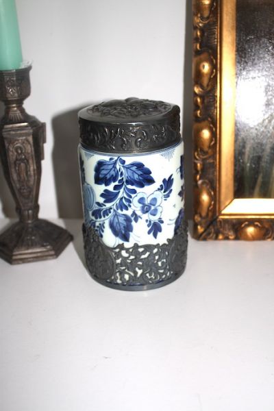 Vintage Keramik Dose Delft