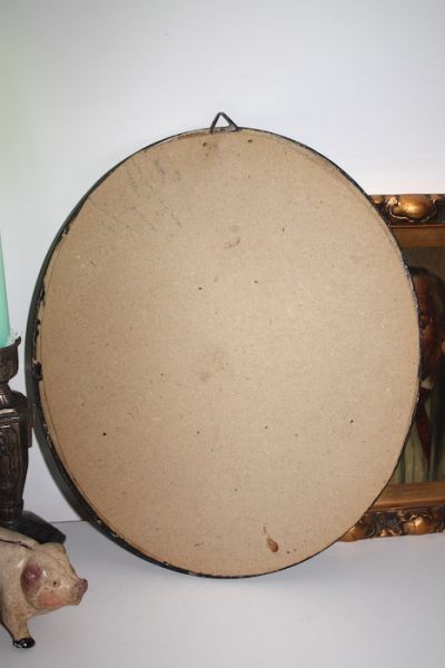 Antikes Bild Gründerzeit oval Dame