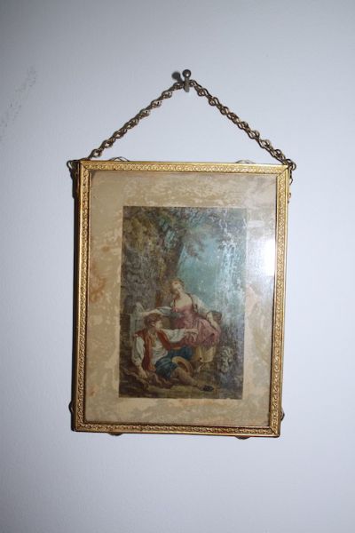 Vintage Bild Barock Gold Miniatur