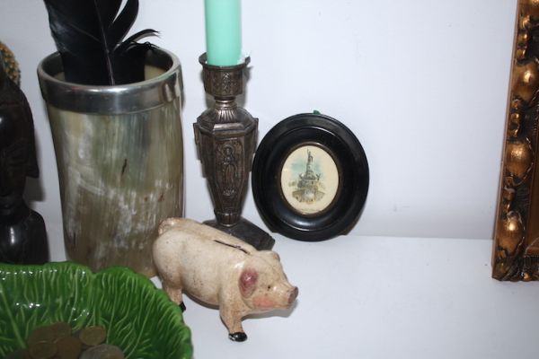 Vintage Miniatur Bild Freiheitsstatue